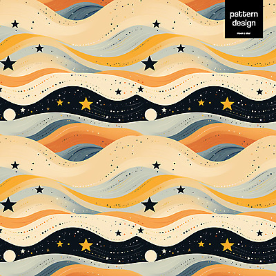 PSD 구름 별 패턴 곡선 일러스트 사람없음 반짝임 주황색 패턴백그라운드 달 웨이브 몽환 국내일러스트 자연요소 선 컬러 백그라운드 컨셉 무늬 모션 파일형식