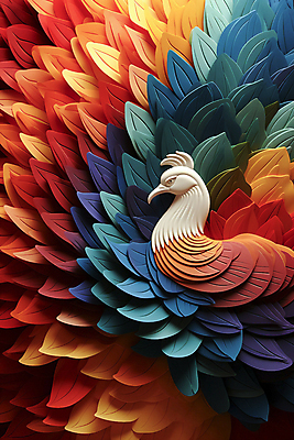 JPG 편집이미지 기독교 단풍 조류 사람없음 컬러풀 가을 디지털합성 추수감사절 편집실사 AI포토 AI콘텐츠 동물 계절 종교 컬러 잎 CG 파일형식