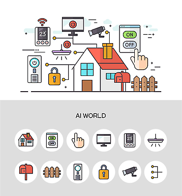 일러스트 손가락 버튼 전등 주택 자물쇠 사람없음 울타리 세트 모니터 터치 과학기술 우체통 전원 연결 보안 하이테크 와이파이 손모양 감시카메라 보일러 스마트홈 AI_인공지능 국내일러스트 AI파일 모양 손 조명 기술 안전 건물 담장 컴퓨터 카메라 전기에너지 무선인터넷 파일형식 벡터 손_신체부위