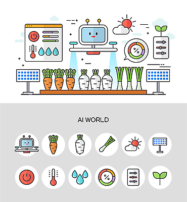구름 밭 일러스트 버튼 그래프 날씨 사람없음 세트 태양 스크린 당근 과학기술 정보 물방울 무 뿌리기 로봇 분석 집열판 온도 파 드론 조절기 AI_인공지능 국내일러스트 AI파일 자연요소 컨셉 농업 채소 모션 뿌리채소 기술 기계 태양에너지 파일형식 벡터