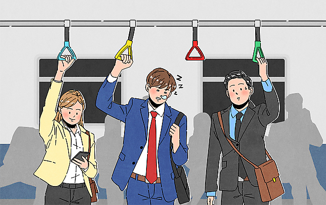 여자 남자 실루엣 일러스트 손잡이 들기 정장 상반신 성인 세명 비즈니스라이프 스마트폰 잡기 잠 비즈니스맨 비즈니스우먼 전철 졸음 출근 사회생활 성인만 국내일러스트 AI파일 라이프스타일 옷 감정 육상교통 비즈니스 모션 대중교통 촬영기법 사람 핸드폰 스마트기기 직장인 출퇴근 파일형식 벡터