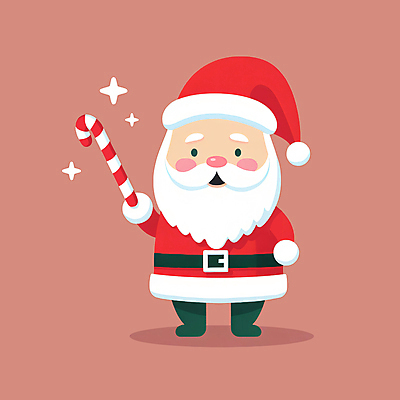 JPG 전신 노년 남자 일러스트 산타모자 수염 그림자 한명 들기 빨간색 반짝임 산타클로스 산타캐릭터 지팡이사탕 노인남자한명만 일러캐릭터 AI일러스트 AI콘텐츠 캐릭터 모자_잡화 1 컬러 크리스마스 모션 사탕 사람 성인 남자한명만 노인남자만 파일형식