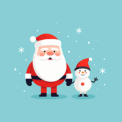 JPG 전신 노년 남자 일러스트 산타모자 눈사람 수염 한명 서기 산타클로스 손잡기 눈송이 산타캐릭터 노인남자한명만 일러캐릭터 AI일러스트 AI콘텐츠 캐릭터 모자_잡화 1 크리스마스 모션 눈_날씨 사람 성인 남자한명만 노인남자만 파일형식