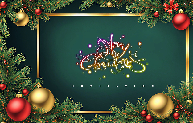 PSD 템플릿 손글씨 잎 크리스마스 크리스마스카드 사람없음 초록색 네온 오너먼트 크리스마스리스 이미지템플릿 카드프레임 식물 기념일 컬러 크리스마스장식 카드_감사 프레임 화환 파일형식