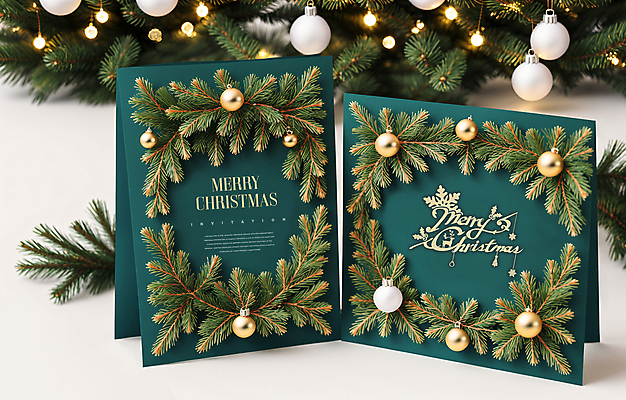 PSD 템플릿 잎 크리스마스 크리스마스카드 사람없음 청록색 오너먼트 이미지템플릿 카드프레임 식물 기념일 컬러 크리스마스장식 카드_감사 프레임 파일형식