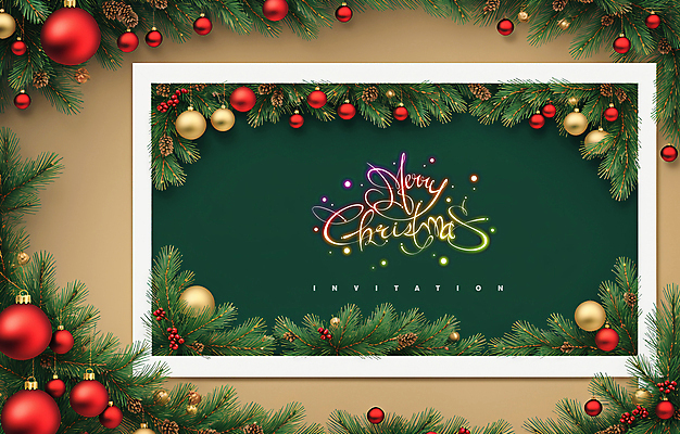 PSD 템플릿 손글씨 잎 크리스마스 크리스마스카드 사람없음 초록색 오너먼트 이미지템플릿 카드프레임 식물 기념일 컬러 크리스마스장식 카드_감사 프레임 파일형식