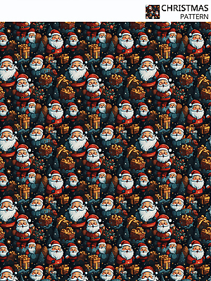 PSD 편집이미지 크리스마스 겨울 패턴 사람 여러명 선물상자 산타클로스 패턴백그라운드 디지털합성 이미지편집 계절 기념일 다수 백그라운드 무늬 선물 상자 파일형식