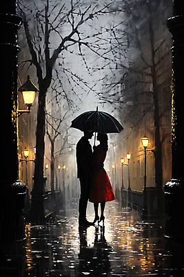 JPG 전신 나무 편집이미지 커플 여자 남자 실루엣 가로등 우산 거리 들기 풍경 성인 두명 마주보기 어둠 비 디지털합성 성인만 편집실사 자연요소 식물 공공시설 관계 모션 날씨 촬영기법 사람 CG 파일형식