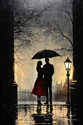 JPG 전신 편집이미지 커플 여자 남자 실루엣 가로등 우산 거리 들기 풍경 성인 두명 어둠 나뭇가지 비 디지털합성 성인만 편집실사 자연요소 나무 공공시설 관계 모션 날씨 촬영기법 사람 CG 파일형식