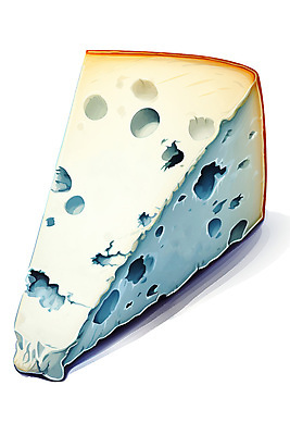 PSD 음식 조각 일러스트 치즈 유제품 사람없음 블루치즈 국내일러스트 파일형식