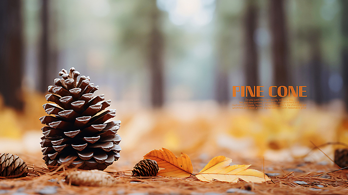 PSD 편집이미지 백그라운드 낙엽 바닥 사람없음 가을 풀 땅 솔방울 블러효과 이미지편집 식물 계절 잎 블러 파일형식 효과