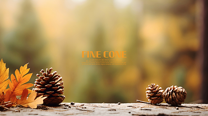 PSD 편집이미지 백그라운드 낙엽 바닥 사람없음 가을 나뭇가지 땅 솔방울 블러효과 이미지편집 나무 계절 잎 블러 파일형식 효과