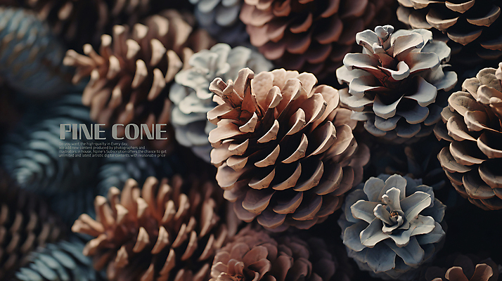 PSD 편집이미지 백그라운드 사람없음 갈색 가득함 솔방울 이미지편집 컬러 파일형식