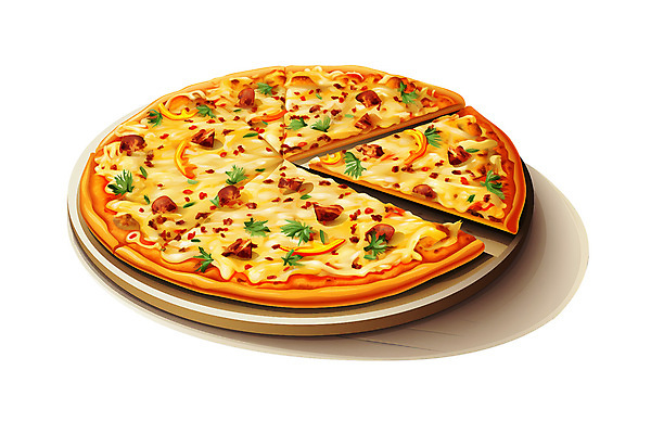 PSD 조각 일러스트 피자 서양음식 사람없음 토핑 국내일러스트 음식 패스트푸드 파일형식