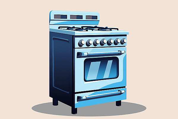 클립아트 PSD 생활용품 일러스트 사람없음 파란색 가전제품 가스레인지 오븐 오브젝트 국내일러스트 컬러 레인지 파일형식