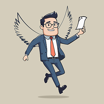 전신 남자 종이 날개 일러스트 한명 들기 정장 성인 비행 비즈니스맨 비즈니스캐릭터 문서 성인남자한명만 안경낌 일러캐릭터 AI파일 캐릭터 1 옷 안경 비즈니스 모션 사람 직장인 남자한명만 성인남자만 파일형식 벡터