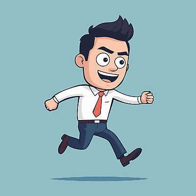 전신 남자 일러스트 한명 웃음 정장 성인 달리기 비즈니스맨 비즈니스캐릭터 성인남자한명만 일러캐릭터 AI파일 캐릭터 1 옷 비즈니스 모션 표정 사람 직장인 남자한명만 성인남자만 파일형식 벡터
