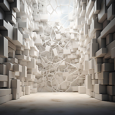 JPG 편집이미지 백그라운드 사람없음 빛 인테리어 사각형 공간 흰색 디지털합성 대리석 기하학 울퉁불퉁 비어있는 편집실사 AI컴퓨터그래픽 AI콘텐츠 도형 디자인 컬러 무늬 재료 CG 파일형식