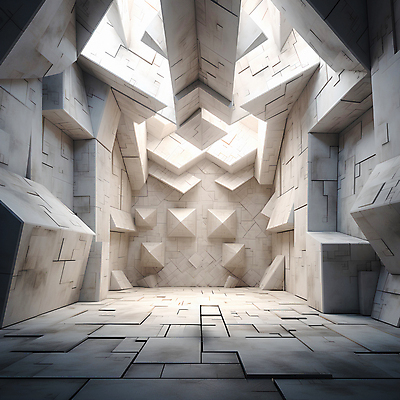 JPG 편집이미지 백그라운드 사람없음 빛 인테리어 사각형 공간 흰색 디지털합성 대리석 기하학 울퉁불퉁 비어있는 편집실사 AI컴퓨터그래픽 AI콘텐츠 도형 디자인 컬러 무늬 재료 CG 파일형식
