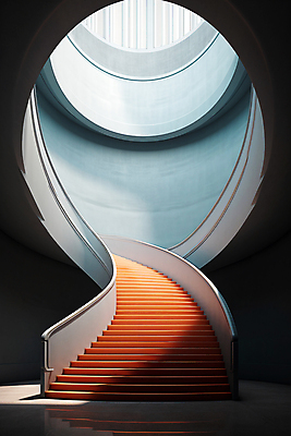 JPG 편집이미지 백그라운드 사람없음 빛 인테리어 계단 공간 디지털합성 상승 비어있는 편집실사 AI포토 AI콘텐츠 디자인 컨셉 CG 파일형식