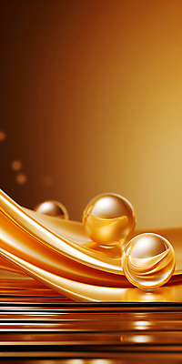 JPG 편집이미지 세로배너 물결 곡선 사람없음 금색 물방울 원형 디지털합성 웨이브 결 카피스페이스 이미지편집 편집실사 AI컴퓨터그래픽 AI콘텐츠 도형 배너 선 컬러 무늬 세로 공백 CG 파일형식