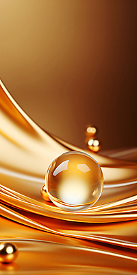 JPG 편집이미지 세로배너 물결 곡선 사람없음 금색 물방울 원형 디지털합성 웨이브 결 카피스페이스 이미지편집 편집실사 AI컴퓨터그래픽 AI콘텐츠 도형 배너 선 컬러 무늬 세로 공백 CG 파일형식