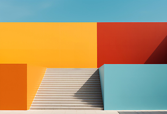 JPG 편집이미지 건축물 디자인 백그라운드 사람없음 계단 공간 디지털합성 모던 심플 편집실사 AI포토 AI콘텐츠 건축 CG 파일형식