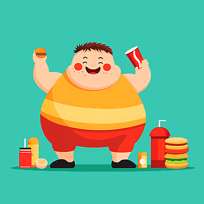 JPG 전신 남자 어린이 일러스트 한명 서기 웃음 들기 소년 햄버거 정크푸드 비만 콜라 폭식 과체중 소아비만 소년한명만 국내일러스트 AI일러스트 AI콘텐츠 1 모션 패스트푸드 표정 사람 질병 몸무게 몸매 탄산음료 남자한명만 소년만 파일형식