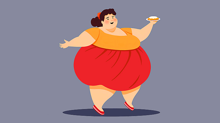 JPG 전신 접시 여자 일러스트 팔벌리기 한명 서기 들기 성인 비만 파이 폭식 과체중 성인여자한명만 국내일러스트 AI일러스트 AI콘텐츠 1 식기 빵 모션 사람 몸무게 몸매 여자한명만 성인여자만 파일형식