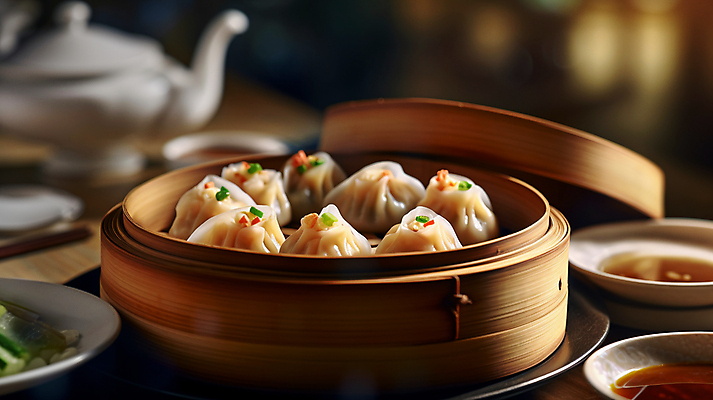 JPG 편집이미지 반찬 요리 사람없음 중식 중국 디지털합성 딤섬 대나무찜기 편집실사 AI포토 AI콘텐츠 아시아 음식 CG 찜기 파일형식