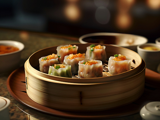 JPG 편집이미지 요리 사람없음 중식 중국 디지털합성 딤섬 대나무찜기 편집실사 AI포토 AI콘텐츠 아시아 음식 CG 찜기 파일형식