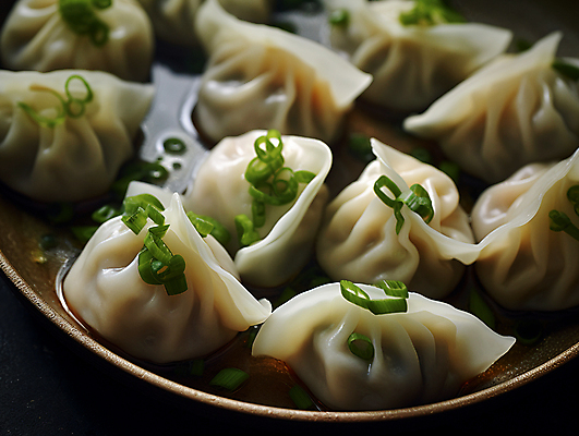 JPG 편집이미지 요리 사람없음 중식 중국 디지털합성 딤섬 파 편집실사 AI포토 AI콘텐츠 아시아 음식 채소 CG 파일형식