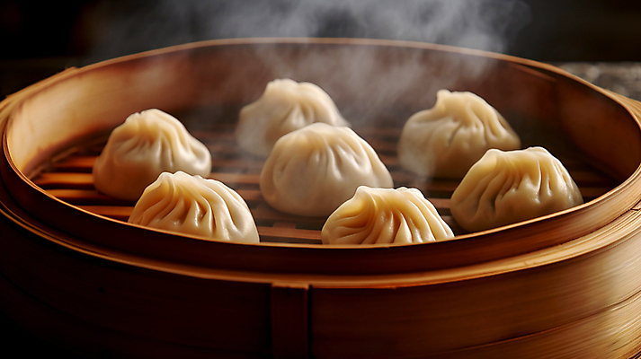 JPG 편집이미지 요리 사람없음 중식 중국 연기 디지털합성 딤섬 대나무찜기 편집실사 AI포토 AI콘텐츠 아시아 음식 CG 찜기 파일형식