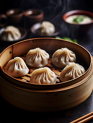 JPG 편집이미지 요리 사람없음 중식 중국 디지털합성 딤섬 대나무찜기 편집실사 AI포토 AI콘텐츠 아시아 음식 CG 찜기 파일형식