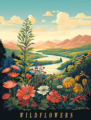 PSD 구름 편집이미지 포스터 자연 하늘 산 풍경 사람없음 강 들꽃 풀 이미지편집 자연요소 식물 꽃 생태계 파일형식