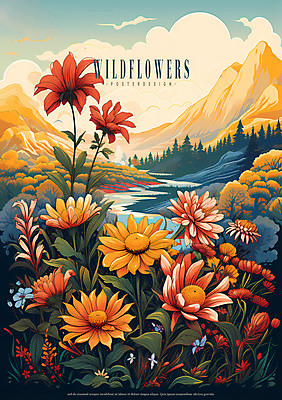 PSD 구름 편집이미지 포스터 자연 하늘 산 풍경 사람없음 강 들꽃 풀 이미지편집 자연요소 식물 꽃 생태계 파일형식