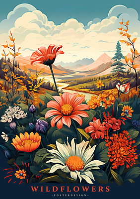 PSD 구름 편집이미지 포스터 자연 하늘 산 풍경 사람없음 강 들꽃 풀 이미지편집 자연요소 식물 꽃 생태계 파일형식