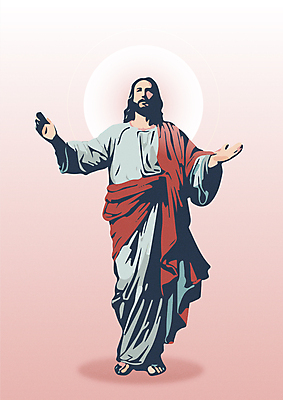 전신 남자 기독교 일러스트 팔벌리기 한명 서기 성인 예수 찬양 환영 성인남자한명만 국내일러스트 AI파일 1 종교 모션 사람 신_종교 남자한명만 성인남자만 파일형식 벡터