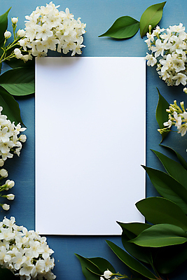 JPG 편집이미지 꽃 종이 잎 프레임 사람없음 하이앵글 사각형 카피스페이스 편집실사 AI포토 AI콘텐츠 도형 식물 뷰포인트 공백 CG 파일형식