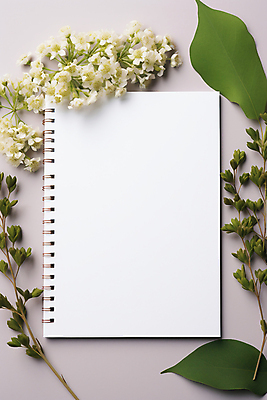 JPG 편집이미지 꽃 잎 프레임 사람없음 하이앵글 사각형 흰색 나뭇가지 스프링노트 카피스페이스 편집실사 AI포토 AI콘텐츠 도형 나무 식물 뷰포인트 컬러 공책 공백 CG 파일형식