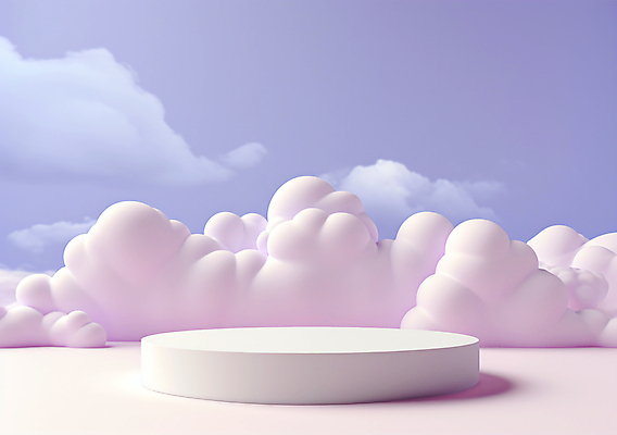 JPG 구름 편집이미지 백그라운드 사람없음 3D 보라색 원형 디지털합성 단상 포디움 편집3D AI컴퓨터그래픽 AI콘텐츠 자연요소 도형 컬러 무대 파일형식