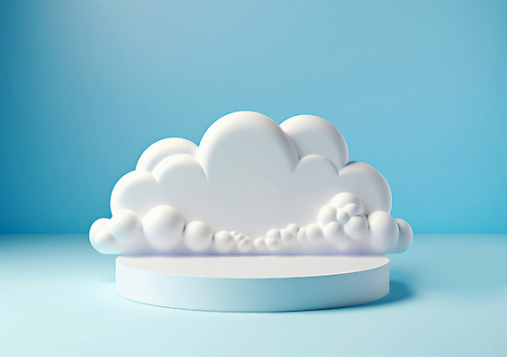 JPG 구름 편집이미지 하늘색 백그라운드 사람없음 3D 원형 디지털합성 단상 포디움 편집3D AI컴퓨터그래픽 AI콘텐츠 자연요소 도형 파란색 무대 파일형식