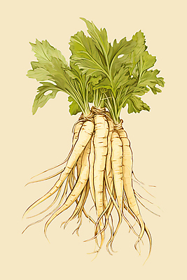 PSD 줄기 일러스트 식재료 나뭇잎 사람없음 농작물 약재 삼 산삼 인삼 뿌리 보약 국내일러스트 식물 잎 농업 채소 약 파일형식