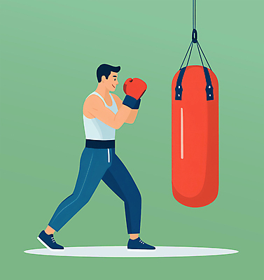 전신 PSD 남자 일러스트 한명 서기 성인 운동 권투 격투기 무도 권투글러브 펀치 호신술 샌드백 성인남자한명만 국내일러스트 1 스포츠 모션 건강 사람 글러브 남자한명만 성인남자만 파일형식