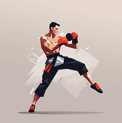 전신 PSD 남자 일러스트 한명 성인 운동 격투기 무도 권투글러브 킥 호신술 킥복싱 성인남자한명만 국내일러스트 1 스포츠 모션 건강 사람 권투 글러브 남자한명만 성인남자만 파일형식