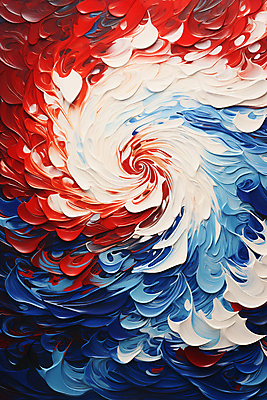 JPG 백그라운드 일러스트 페인팅 사람없음 빨간색 파란색 페인트 물감 소용돌이 회오리 흰색 혼합 질감 국내일러스트 AI일러스트 AI콘텐츠 컬러 미술도구 파일형식