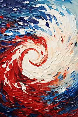 JPG 백그라운드 일러스트 페인팅 사람없음 빨간색 파란색 페인트 물감 소용돌이 회오리 흰색 혼합 질감 국내일러스트 AI일러스트 AI콘텐츠 컬러 미술도구 파일형식