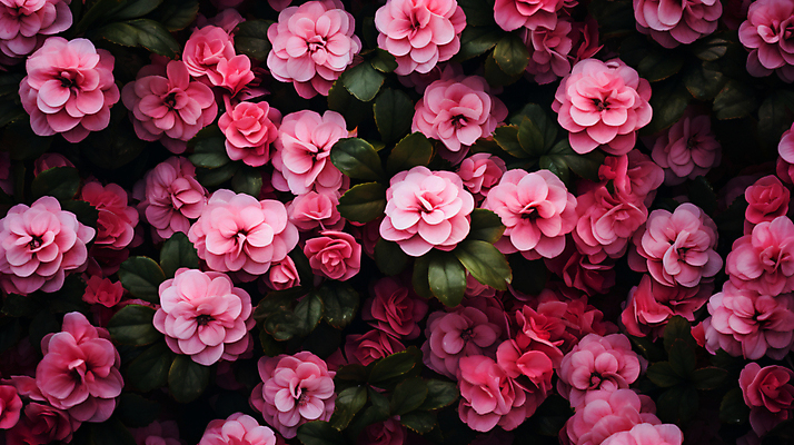 JPG 편집이미지 꽃 분홍색 백그라운드 잎 자연 사람없음 감성 편집실사 AI포토 AI콘텐츠 식물 컬러 컨셉 CG 생태계 파일형식