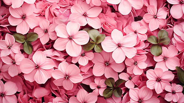 JPG 편집이미지 꽃 분홍색 백그라운드 잎 자연 사람없음 감성 편집실사 AI포토 AI콘텐츠 식물 컬러 컨셉 CG 생태계 파일형식