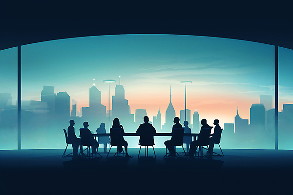 JPG 전신 의자 일러스트 회사 탁자 하늘 회의 협력 사람 앉기 여러명 성인 건물 초록색 도시 업무 직장인 그룹 청록색 성인만 국내일러스트 AI일러스트 AI콘텐츠 직업 건축물 컬러 가구 다수 비즈니스 모션 작업 파일형식